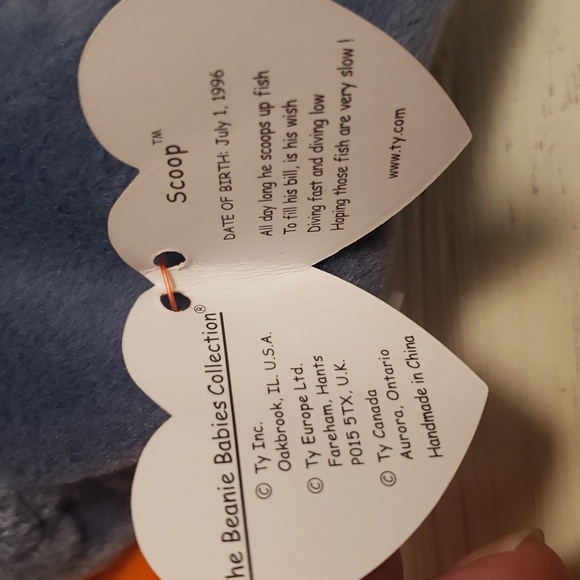Scoop the Pelican Ty Beanie Baby Vintage 1996 NWT - Picture 2 of 6